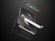 funda gkk 360º negra y plateada para iPhone 13 mini (a2628)